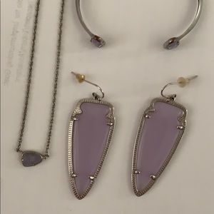 Kendra Scott Color Changing Lilac 3 PIECE SET!!!